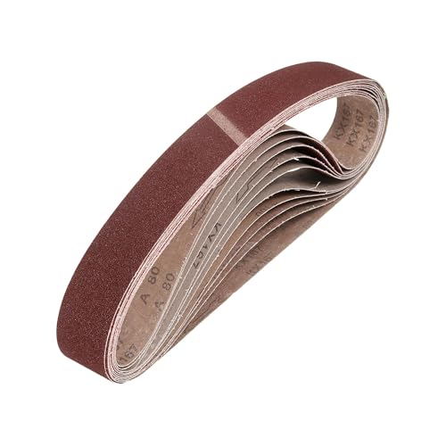40 Stück Schleifbänder 13 x 457 mm Schleifband Set je 5 x Korn 40/60/80/120/180/240/320/400 für Bandschleifer Schleifmaschine,Zum Schleifen, Feilen, Eisenwaren,Holzarbeiten Schleifpapier 40 Stück Schleifbänder 13 x 457 mm Schleifband Set je 5 x Korn 40/60/80/120/180/240/320/400 für Bandschleifer Schleifmaschine,Zum Schleifen, Feilen, Eisenwaren,Holzarbeiten Schleifpapier von JNRFTY