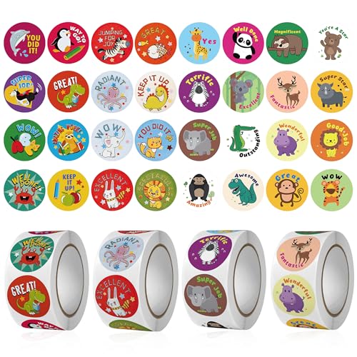 2000 Stück Belohnungsaufkleber, 32 Muster Motivationsaufkleber Belohnungssticker, 25mm Belohnung Aufkleber Reward Stickers Tiere Belohnungssticker für Schule Unterricht Lehrerbedarf 2000 Stück Belohnungsaufkleber, 32 Muster Motivationsaufkleber Belohnungssticker, 25mm Belohnung Aufkleber Reward Stickers Tiere Belohnungssticker für Schule Unterricht Lehrerbedarf von JNYUTEEN