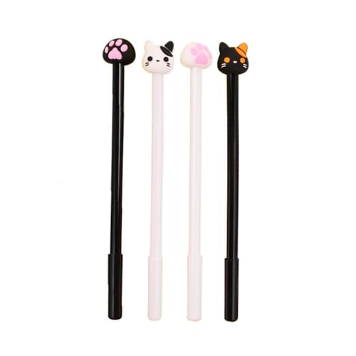 JOBAODAN Katze Fußabdruck Gelschreiber, Kreativer Kugelschreiber 4 Stück 0,5mm Feinschreiber Niedliche Cartoon Schreibstift,Schwarze Tinte Tintenroller für Studenten Büro JOBAODAN Katze Fußabdruck Gelschreiber, Kreativer Kugelschreiber 4 Stück 0,5mm Feinschreiber Niedliche Cartoon Schreibstift,Schwarze Tinte Tintenroller für Studenten Büro von JOBAODAN