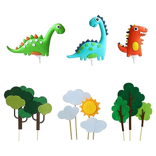JOCXZI Dino Tortendeko - 12Pcs Dinosaurier Alles Gute zum Geburtstag Cake Topper, tortendeko Dinosaurier, Dinosaurier Geburtstag Kuchen Dinosaurier Kuchenaufsatz Tortendeko Kuchen Topper für Kinder JOCXZI Dino Tortendeko - 12Pcs Dinosaurier Alles Gute zum Geburtstag Cake Topper, tortendeko Dinosaurier, Dinosaurier Geburtstag Kuchen Dinosaurier Kuchenaufsatz Tortendeko Kuchen Topper für Kinder von JOCXZI