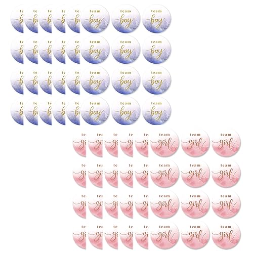 JOCXZI Gender Reveal Aufkleber Team Jungen Team Mädchen Label Aufkleber Blau und Rosa für Partyeinladungen Abstimmspiel Geschlecht Offenbarung Baby Dekorationen Baby Shower (144 Beiträge) von JOCXZI