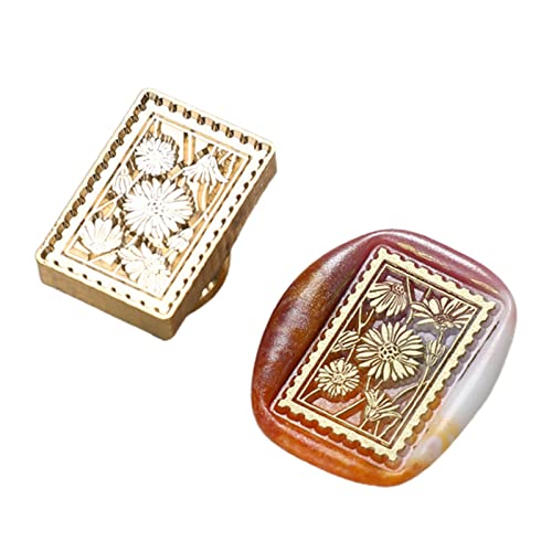 JOERBABU 3D Retro Siegelstempel Blume Hochzeit Einladungskarten Scrapbooking Grußkarte Dekoration JOERBABU 3D Retro Siegelstempel Blume Hochzeit Einladungskarten Scrapbooking Grußkarte Dekoration von JOERBABU