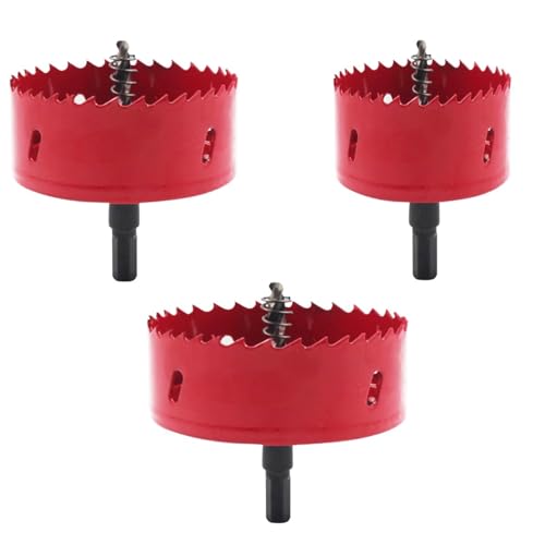JOERRES 3-teiliges M42 Bimetall-Lochsägen-Set, 60 mm, 80 mm, 100 mm, Lochsäge, Metall-Lochsäge, Lochsäge, Lochsäge, für Holzbohrer, Kunststoff, Rohre, Faserplatten, Weichmetall JOERRES 3-teiliges M42 Bimetall-Lochsägen-Set, 60 mm, 80 mm, 100 mm, Lochsäge, Metall-Lochsäge, Lochsäge, Lochsäge, für Holzbohrer, Kunststoff, Rohre, Faserplatten, Weichmetall von JOERRES
