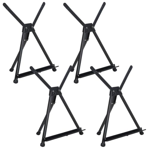 JOFUUM Tischstaffeleien, Metall-Staffelei zum Malen und Ausstellen, Desktop-Kunst-Malstaffelei, Staffelei, Stativständer, 4 Stück JOFUUM Tischstaffeleien, Metall-Staffelei zum Malen und Ausstellen, Desktop-Kunst-Malstaffelei, Staffelei, Stativständer, 4 Stück von JOFUUM