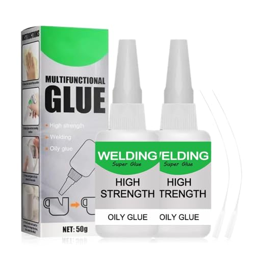 2026 Neu 50g Mächtiger Universalkleber, Schweißen Hochfester Ölkleber, Super Kleber, Multifungctional Glue, Kleben Statt Bohren Extra Stark für Kunststoff Metall Keramik Leder Harz (2) von JOHNBOLIN