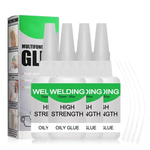 2026 Neu 50g Mächtiger Universalkleber, Schweißen Hochfester Ölkleber, Super Kleber, Multifungctional Glue, Kleben Statt Bohren Extra Stark für Kunststoff Metall Keramik Leder Harz (4) von JOHNBOLIN