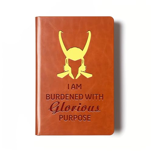 Loki Lover Gifts I Am Burdened With Glorious Purpose Leder Notizbuch TV Show Geschenk Cosplay Filmliebhaber Geschenke Geburtstag Abschluss Geschenke für Sohn Tochter (loki + golden) von JOHSBYD