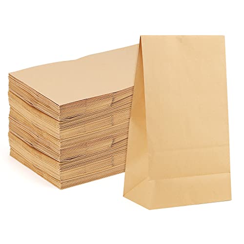 JOIKIT 100 Stück 32 x 18 x 11 cm große braune Papiertüten, Kraftpapier Sandwich Tüten, Papier Lebensmittelbeutel für Geburtstagsparty, Hochzeit JOIKIT 100 Stück 32 x 18 x 11 cm große braune Papiertüten, Kraftpapier Sandwich Tüten, Papier Lebensmittelbeutel für Geburtstagsparty, Hochzeit von JOIKIT