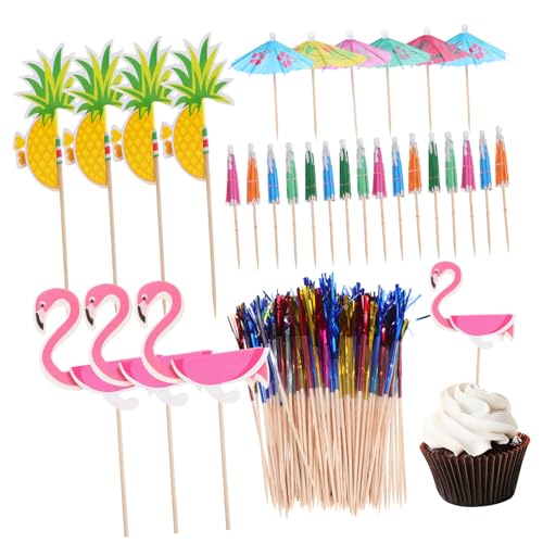 140Stücke Kuchendekoration Picks Vielseitige Dessert Picks für Getränke Glatte Oberfläche Sicher der Anwendung für Partys und Buffets von JOINPAYA