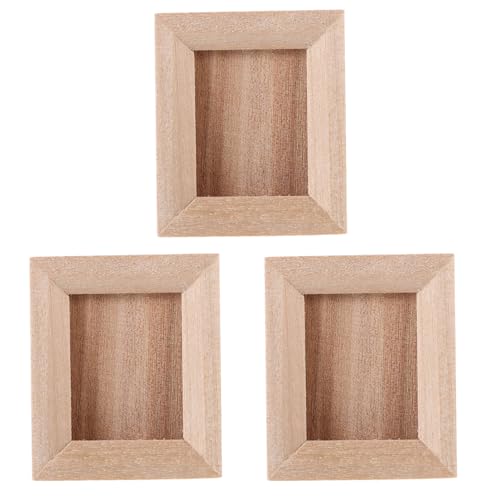3St kleinigkeiten Miniatures Kinderzimmer Dekoration Hausmodell Dekoration Mini-Bilderrahmen Bilderrahmen für DIY Mikro kleine Bilderrahmen Mini-Dekoration Holz JOINPAYA 3St kleinigkeiten Miniatures Kinderzimmer Dekoration Hausmodell Dekoration Mini-Bilderrahmen Bilderrahmen für DIY Mikro kleine Bilderrahmen Mini-Dekoration Holz JOINPAYA von JOINPAYA