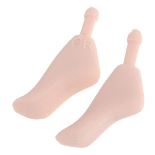 JOINPAYA 1 Paar Puppenfußzubehör Finger Requisiten Fingerpuppen Aus Kunststoff Gefälschter Fuß Puppenkörper Falsche Füße Puppengelenke Puppenteile Fußpuppe Für Socken Rosa Plastik von JOINPAYA