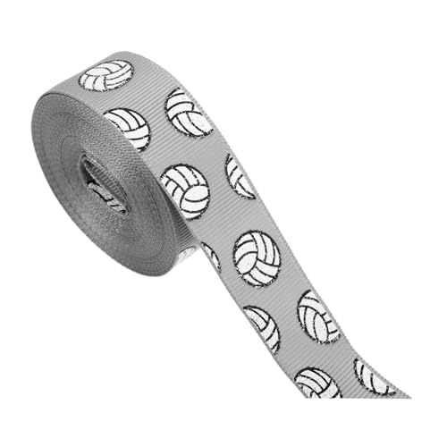 JOINPAYA 1 Rolle Geschenkband Party Farbbänder Geschenkband Dekoband Schleifenknotenherstellungsband Deko Verpackungsband Kopfbedeckungs DIY Band Bedrucktes Band Polyester Grau von JOINPAYA