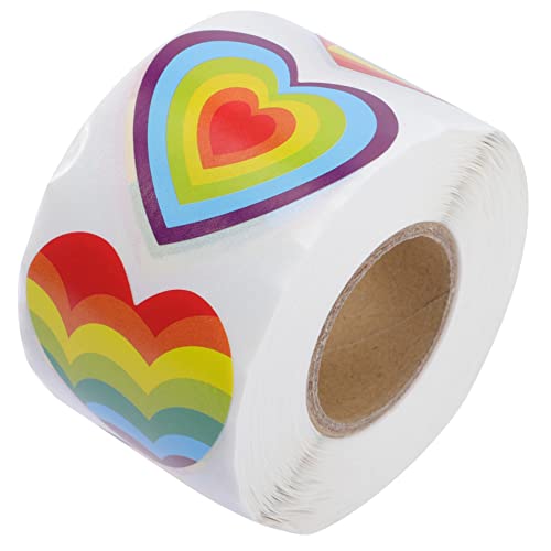 JOINPAYA 1 Rolle Regenbogen-Herz-Aufkleber Geschäft Aufkleber Edelsteine Stolz-Aufkleber Scrapbooking Sticker Scrapbook Stickers briefumschläge Stolzherzaufkleber Liebe Regenbogenaufkleber JOINPAYA 1 Rolle Regenbogen-Herz-Aufkleber Geschäft Aufkleber Edelsteine Stolz-Aufkleber Scrapbooking Sticker Scrapbook Stickers briefumschläge Stolzherzaufkleber Liebe Regenbogenaufkleber von JOINPAYA