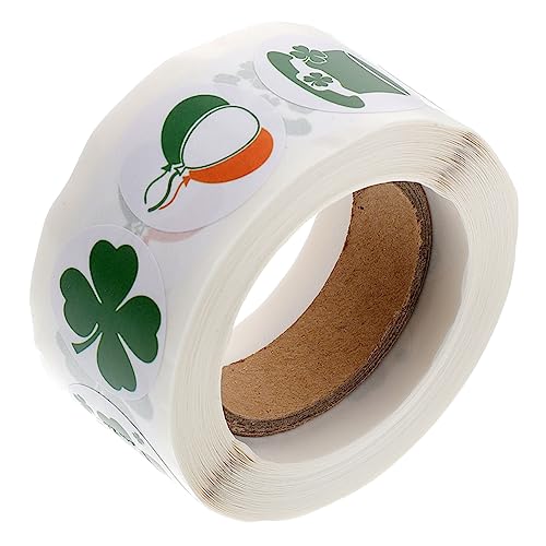 JOINPAYA 1 Rolle St. Patricks Day geschenksticker Sticker briefmarken Sticker DIY Aufkleber Geschenkaufkleber dekorativer Aufkleber dekorativer Siegelaufkleber Papier von JOINPAYA