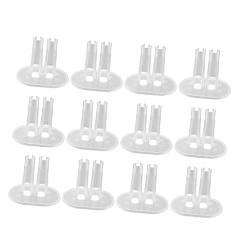 JOINPAYA 1 Satz 12 Stück Puppenhalter Clips klare Puppenständer Puppenbaby Steht Inhaber Zubehör für Babypuppen Stand Fuß Beine gemacht, um Puppe zu bewegen Puppenständerhalter von JOINPAYA