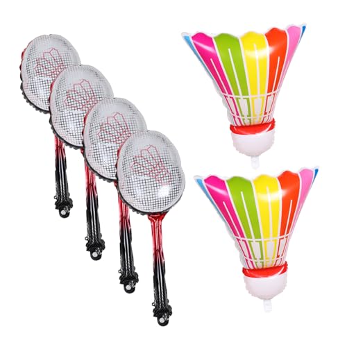 JOINPAYA 1satz Badminton Party Dekoration Aufblasbare Badminton Racket Ballons Und Federball Ballons Leichtes Aluminium Folienballon Set Für Geburtstagsfeiern Und Outdoor-events von JOINPAYA