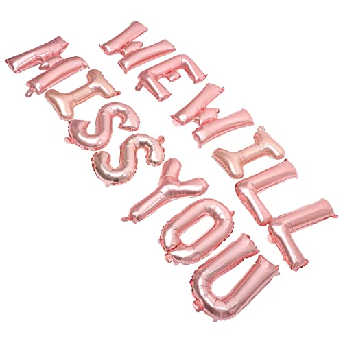 JOINPAYA 1satz Graduationsdekoration Aluminium Folienballons Wir Werden Dich Vermissen Party-deko Für Abschlussfeiern Langlebig Und Auffällig Als Fotohintergrund Und Tischdekoration JOINPAYA 1satz Graduationsdekoration Aluminium Folienballons Wir Werden Dich Vermissen Party-deko Für Abschlussfeiern Langlebig Und Auffällig Als Fotohintergrund Und Tischdekoration von JOINPAYA