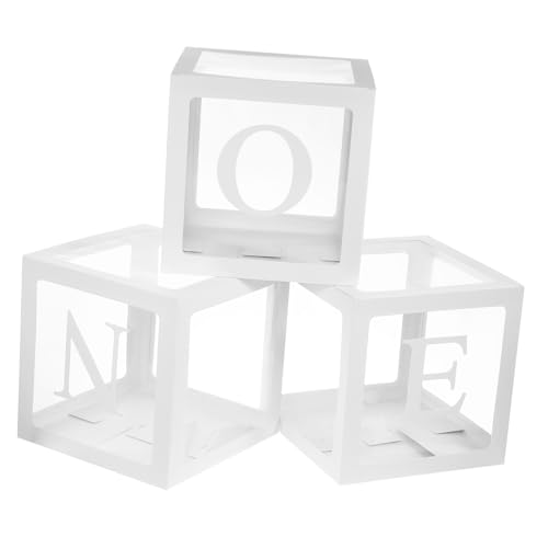JOINPAYA Elegante Ballonboxen Mit Buchstabenmuster Geburtstags- Und Ballonset 3-teiliges Set Für Babyparty-dekoration von JOINPAYA