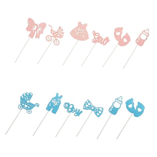 JOINPAYA 1 Satz Geschlecht Offenbaren Requisiten Gender-reveal- Partyzubehör Zur Offenlegung Des Geschlechts Geschlecht Offenbaren Ideen Cupcake-topper Für Babys Papier JOINPAYA 1 Satz Geschlecht Offenbaren Requisiten Gender-reveal- Partyzubehör Zur Offenlegung Des Geschlechts Geschlecht Offenbaren Ideen Cupcake-topper Für Babys Papier von JOINPAYA