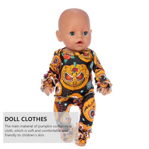 JOINPAYA 1 Satz Halloween-Puppenkleidung Puppe trägt Kleidung Puppe dekorative Kleidung Puppe Halloween-Kleidung amerikanische Puppen-Outfits Stoff Black von JOINPAYA