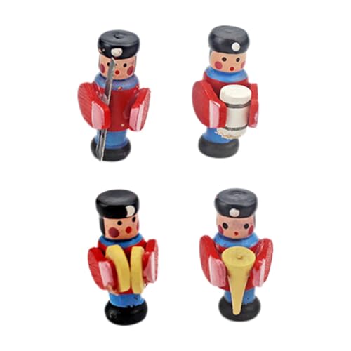 JOINPAYA 1 Satz Mini Musiker Holzfigur Dekorative Miniaturpuppe für Puppenhaus Kreative Spielszene aus Hochwertigem Holz für Landschaften und Spielzeugzubehör von JOINPAYA