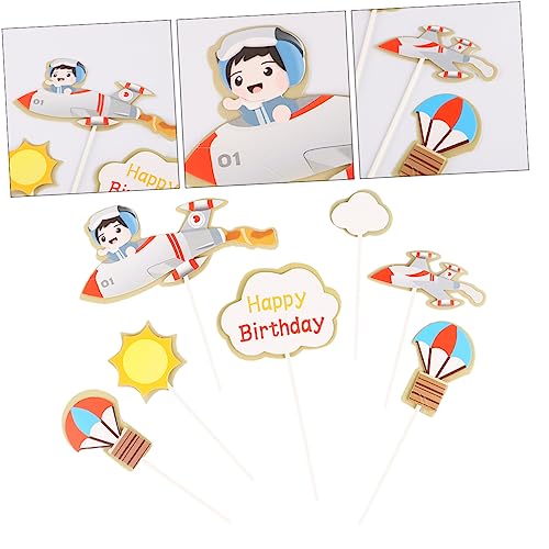 JOINPAYA 1 Satz Pilot Kuchenkarte Kuchenaufsätze Kuchendekoration Zubehör Happy Birthday Dekorationen Für Jungen Ornamente Für Kuchendekorationen Kuchenspieße Aus Papier 35 Stück JOINPAYA 1 Satz Pilot Kuchenkarte Kuchenaufsätze Kuchendekoration Zubehör Happy Birthday Dekorationen Für Jungen Ornamente Für Kuchendekorationen Kuchenspieße Aus Papier 35 Stück von JOINPAYA