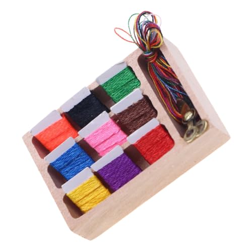 JOINPAYA 1 Satz Puppenhaus Nähkästchen Kleidung Kleidung Haushaltspuppen Möbel Nähzubehör für Puppen Nähwerkzeug Modell Mini House Accessoires Mini-Hausdekoration Zinklegierung von JOINPAYA
