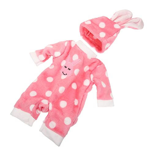 JOINPAYA 1 Satz Puppenkleidung Puppen Set Puppen Kleidung Puppenpyjama Puppenkleid Puppenoutfit Outfits Babypuppe austauschbares Puppenkostüm Wiederverwendbares Puppenkostüm Stoff Rosa von JOINPAYA
