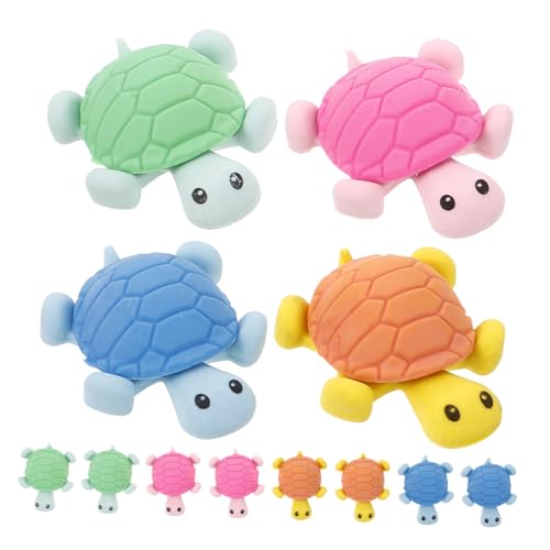 JOINPAYA 1 Satz Schildkröte Radiergummi Tiere Für Schule Party Willkürlich Geburtstag Erasers for Bürozubehör Geschentüten Schreibwaren Studenten Radiergummi 24 Stück von JOINPAYA