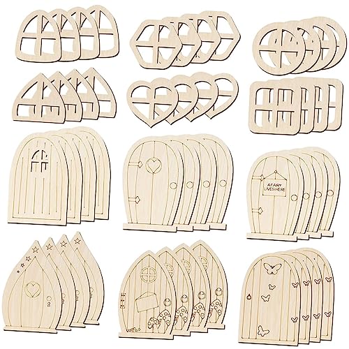 JOINPAYA 1 Satz Teiliges Unbemalte Feentüren Holzscheiben Diy Bastelmaterial Für Garten Dekorationen Und Holzarbeiten Für Feengärten Langlebig Und Vielseitig Einsetzbar 48 Stück JOINPAYA 1 Satz Teiliges Unbemalte Feentüren Holzscheiben Diy Bastelmaterial Für Garten Dekorationen Und Holzarbeiten Für Feengärten Langlebig Und Vielseitig Einsetzbar 48 Stück von JOINPAYA