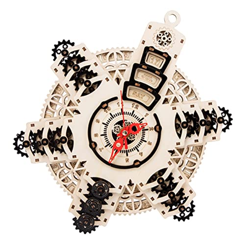 JOINPAYA 1 Satz Uhrpuzzle aus Holz für kinderspielzeug holzbausatz wandverkleidung Wanduhren für Wohnkultur Bausätze Uhr bausatz aus Holz Uhr-Puzzle von JOINPAYA