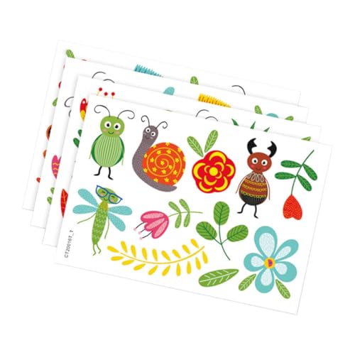JOINPAYA -wandaufkleber-set Mit 4 Selbstklebenden Blumenaufklebern Für Kinderzimmer von JOINPAYA