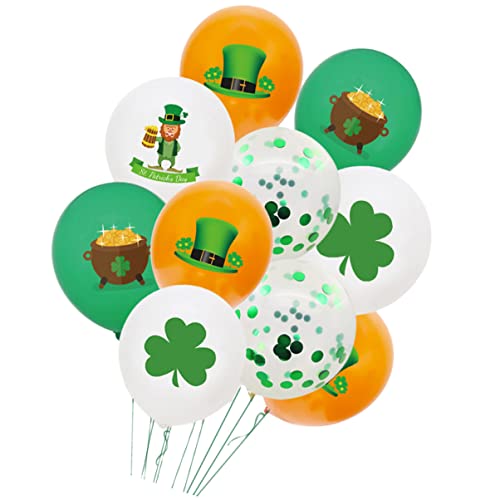 JOINPAYA Festival-luftballons-set 26-teilig Zarte Latex-luftballons mit Pailletten St. Patricks Day Party-dekorationen Heimdekoration JOINPAYA Festival-luftballons-set 26-teilig Zarte Latex-luftballons mit Pailletten St. Patricks Day Party-dekorationen Heimdekoration von JOINPAYA