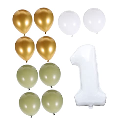 JOINPAYA 1 Set Zahlenballon Pastell Luftballons Deko Weiße Luftballons Rosa Partyballons Für Ballontiere Geburtstagsballon Multi Girlande Abschlussball Neon Grüne Luftballons Emulsion von JOINPAYA
