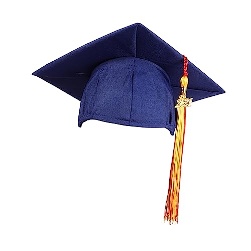 JOINPAYA 1 Stück 2021 Bachelor-Kappe Unisex-Abschlusskappe Abschlusskappe mit Quaste Hüte Randbereich Graduierung mit Quaste Grabenkappe für Erwachsene Erwachsener Hut Grabenbagger Kind von JOINPAYA