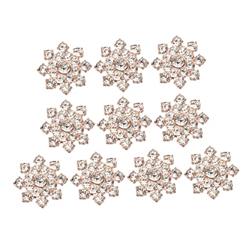 JOINPAYA 10 Stück DIY-Accessoire-Anhänger elegant hochzeitsschmuck klappcreolen Necklace partydeko Einschulung ohhringe Roségold DIY Schmuck Strass Schmuckzubehör schmuck DIY zubehör Golden von JOINPAYA