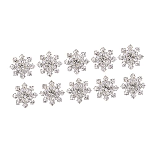 JOINPAYA 10 Stück DIY Schmuckzubehör DIY Schmuck Strass DIY-Accessoire-anhänger Legierte Ornamente Schmuck DIY Zubehör Silver von JOINPAYA