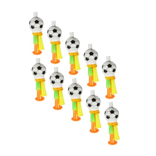 JOINPAYA 10 Stück Fußballhorn pfeifen stadion stade kiddibuzz Sportveranstaltungen trink horn Fußballfans Trompete Jubelnde Requisiten Fußball Sport Trompete Fans Hörner Plastik von JOINPAYA