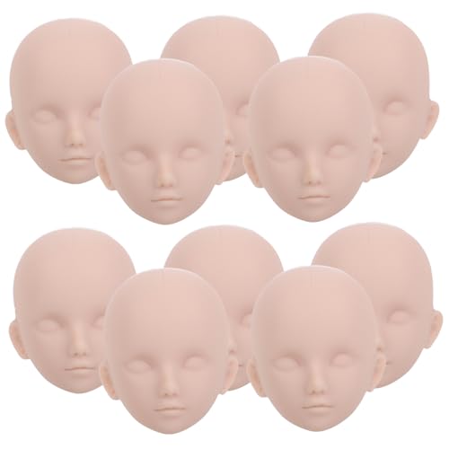 JOINPAYA 10 Stück Make-up-Puppenkopf DIY Puppen-Make-up-Kopf Üben Sie das Schminken von Puppenköpfen schminkpuppe Kosmetik Puppen Make-up Schaufensterpuppenkopf Puppenteile Plastik JOINPAYA 10 Stück Make-up-Puppenkopf DIY Puppen-Make-up-Kopf Üben Sie das Schminken von Puppenköpfen schminkpuppe Kosmetik Puppen Make-up Schaufensterpuppenkopf Puppenteile Plastik von JOINPAYA