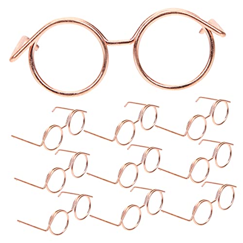 JOINPAYA 10 Stück Metallbrille Accessoires Kleidung Zubehör Puppen mit kindertagsgeschenke puppenkleidung Spielzeuge Mini-Puppen-Brille Umrandete Puppensonnenbrille Rose Gold JOINPAYA 10 Stück Metallbrille Accessoires Kleidung Zubehör Puppen mit kindertagsgeschenke puppenkleidung Spielzeuge Mini-Puppen-Brille Umrandete Puppensonnenbrille Rose Gold von JOINPAYA