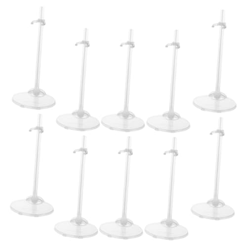 JOINPAYA 10 Stück Puppen-Display-Halterung für Bob puppenzubehör doll Accessories einfaches Puppenregal Puppenständer Puppenaufbewahrungsständer Figurenständer Puppenhalter Plastik von JOINPAYA