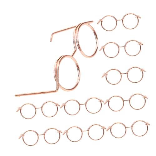 JOINPAYA 10 Stück Puppenzubehör Puppen ferngläser Kinderbrillen Spielzeugbrille Exquisite Puppenbrille Brillen zum Anziehen der Puppe Puppenbrillenverzierungen Metall JOINPAYA 10 Stück Puppenzubehör Puppen ferngläser Kinderbrillen Spielzeugbrille Exquisite Puppenbrille Brillen zum Anziehen der Puppe Puppenbrillenverzierungen Metall von JOINPAYA