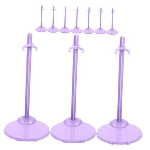 JOINPAYA 10 Stück Puppenzubehörständer doll Accessories Puppenständer für Figuren Puppentrage für Actionfiguren-Display Stützrahmen für Puppen Gestell für Puppe Plastik Lavender von JOINPAYA