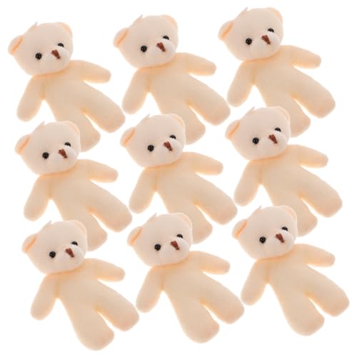 JOINPAYA 10 Stück Teddybär-Puppe Mädchen Kuscheltiere Plüsch Reversnadel tragen Cool Hase Kunsthandwerk zur Herstellung von Bärenornamenten Kleidung schmücken Bärendekor PP Baumwolle Weiß JOINPAYA 10 Stück Teddybär-Puppe Mädchen Kuscheltiere Plüsch Reversnadel tragen Cool Hase Kunsthandwerk zur Herstellung von Bärenornamenten Kleidung schmücken Bärendekor PP Baumwolle Weiß von JOINPAYA
