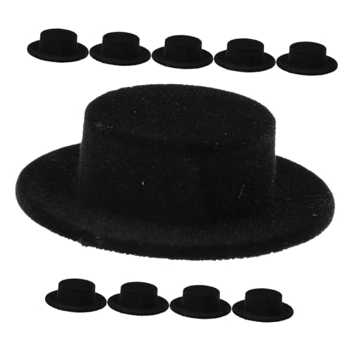 JOINPAYA 10 Stück Teiliges Mini Zylinderhüte aus Schwarzem Veloursstoff Kleine Puppenhüte für DIY Bastelarbeiten Dekorative Mini Hüte für Schneemann und Puppen für Weihnachtsmützen JOINPAYA 10 Stück Teiliges Mini Zylinderhüte aus Schwarzem Veloursstoff Kleine Puppenhüte für DIY Bastelarbeiten Dekorative Mini Hüte für Schneemann und Puppen für Weihnachtsmützen von JOINPAYA