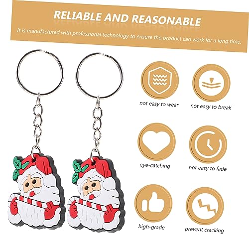 JOINPAYA 10 Stück Teiliges Weihnachts Schlüsselanhänger mit Niedlichem Cartoon Weihnachtsmann Verschleißfest Farbenfroh Vielseitig für Schlüssel und Taschen Weihnachtsdeko und JOINPAYA 10 Stück Teiliges Weihnachts Schlüsselanhänger mit Niedlichem Cartoon Weihnachtsmann Verschleißfest Farbenfroh Vielseitig für Schlüssel und Taschen Weihnachtsdeko und von JOINPAYA