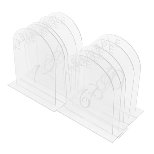 JOINPAYA 10 Stück Tischschild Aus Acryl Deko Tischschilder Für Die Hochzeit Hochzeitstischnummern Staffelei Für Hochzeitsschild Hochzeitsschilde Hochzeit Zeichen Transparent von JOINPAYA