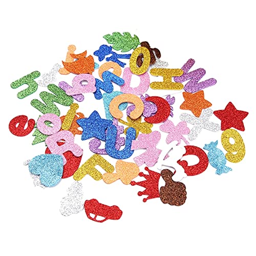 JOINPAYA 100 Stück Bildungsabziehbilder bastelset basteln für wohnungseinrichtung Alphabet Sticker bastelmaterial Hilfsmittel für das frühe Lernen Aufkleber für von JOINPAYA