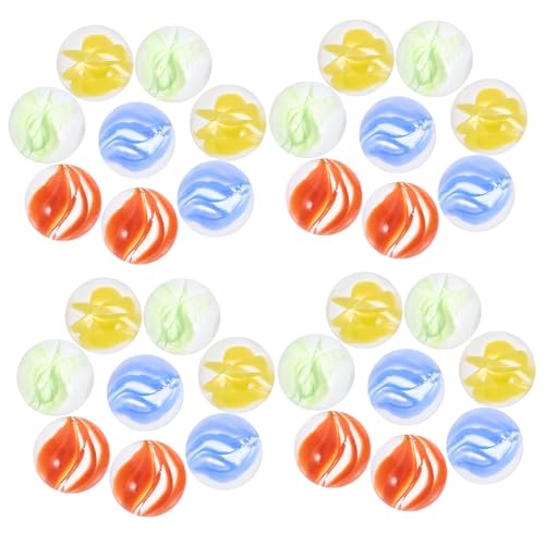JOINPAYA 100 Stück Bunte Glasmurmeln für Bastelspiele Glasperlen Dekorative Glaskugeln für Murmelspiele Aquarium Vasen und Gartenverzierung von JOINPAYA