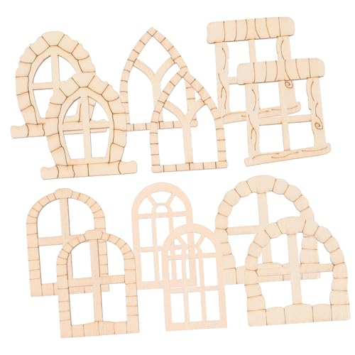 JOINPAYA 100 Stück Feentüren Gartentüren Miniatur Feentüren Basteln Tür Und Fensterzubehör Feentüren Für Bäume Miniatur Feentüren Figuren Miniaturtüren Mini Feentüren Aus Holz von JOINPAYA